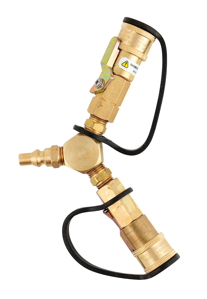 Marshall Excelsior ME23YP Propane "Y" Adapter W/ Shut Off