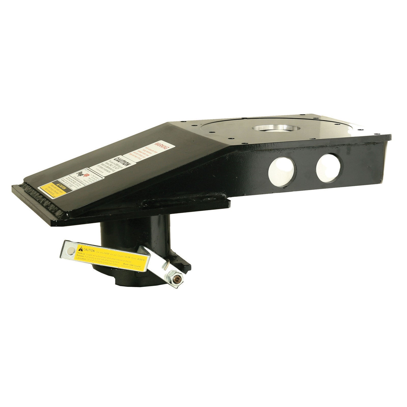 PopUp Hitch RV4 King Pin To Gooseneck Adapter For Flatbed Trucks - 9" Offset