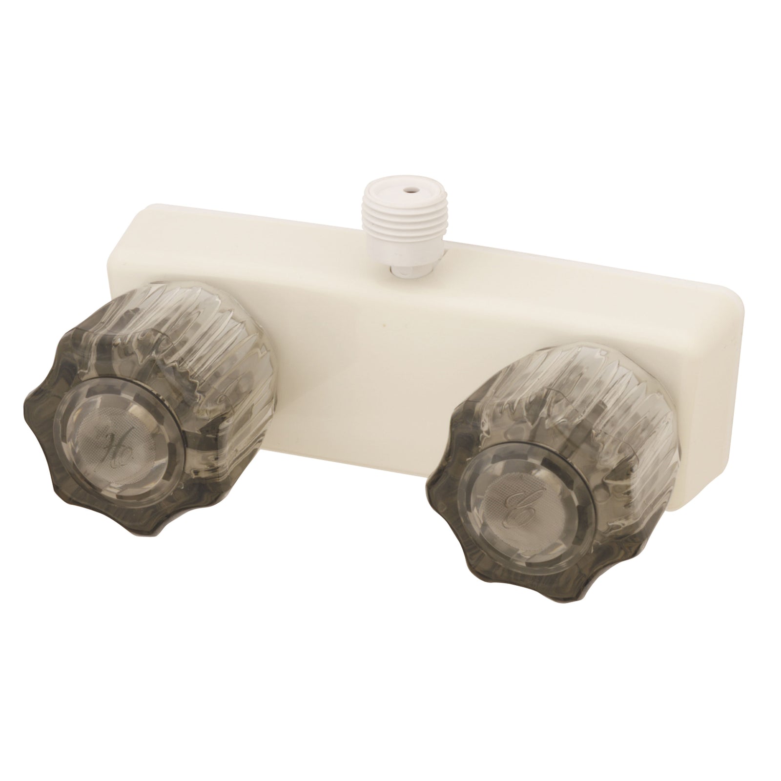 Empire Faucets U-YCJW53VBB 4" Non-Metallic 2-Handle Shower only with Crystal or Smoked Crystal Handles - Biscuit