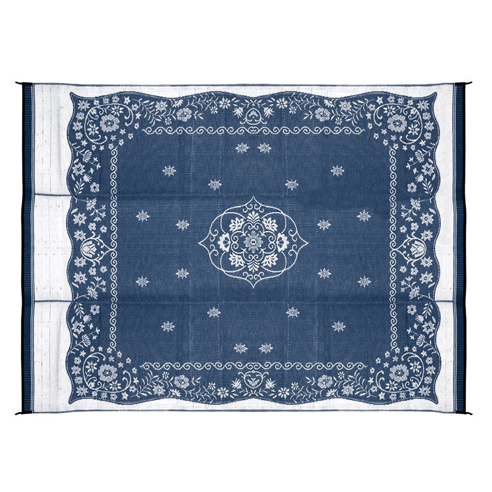 Camco 42851 Oriental Awning Leisure Mat - Blue 9' x 12'