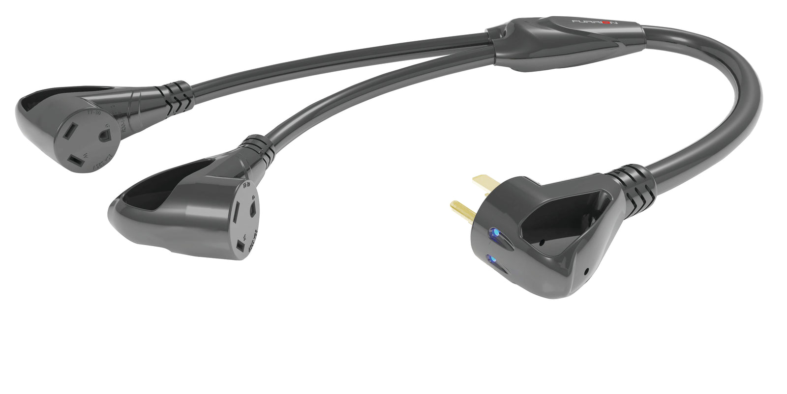 Lippert 381655 Y-Adapter 2X30A RV Connector to 50A RV Male