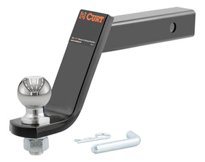 CURT 45065 Lifted Truck Trailer Hitch Mount for 2" Receiver - 2-5/16" Ball and Pin, 7,500 lbs., 6" Drop