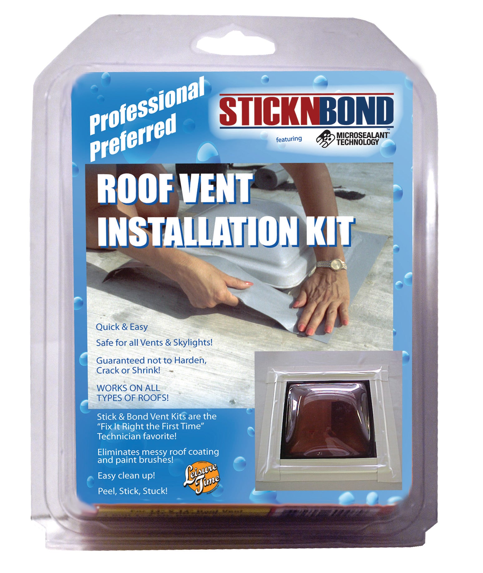 Leisure Time 60023 STICKNBOND RV Leak Repair Tape - 4" x 25', White