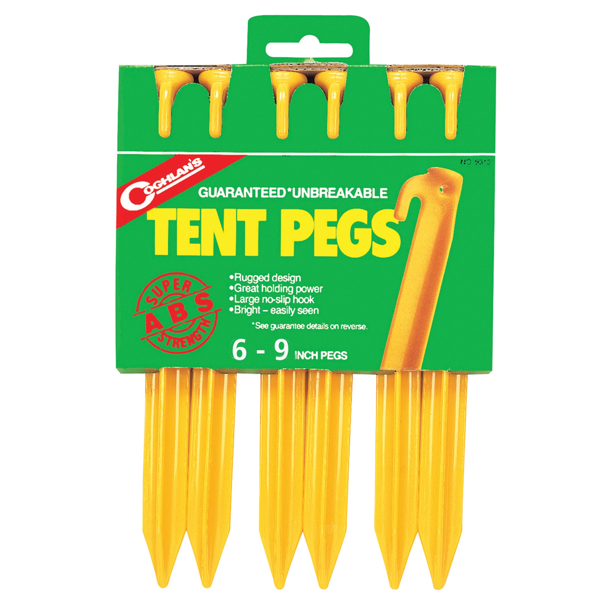 Coghlan's 9309 ABS 9" Tent Pegs - Pack of 6