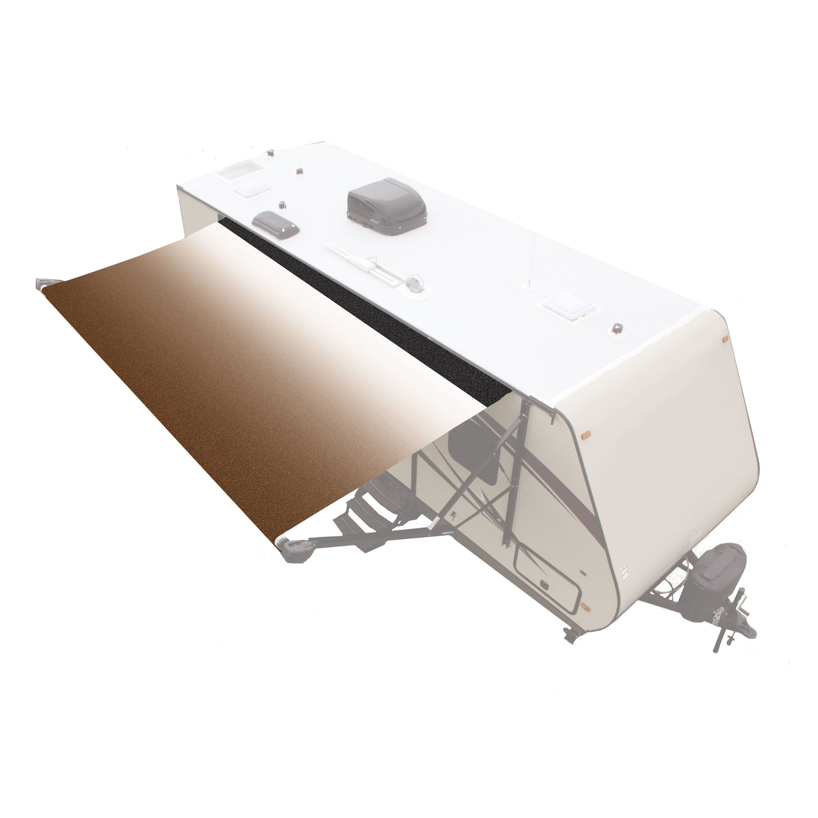 Lippert V000334417 Universal Vinyl Fabric for Patio Awning - 18', Sand Fade BKWG