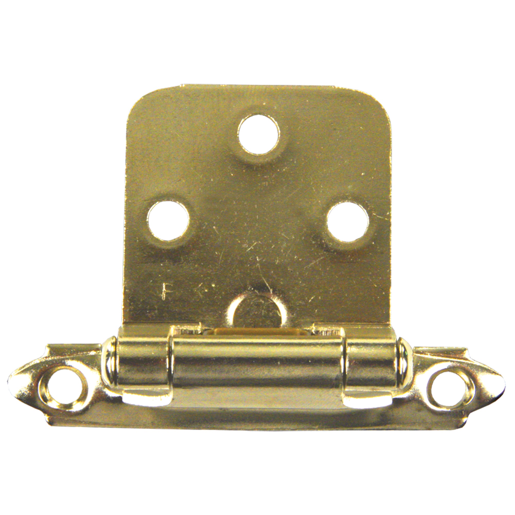 JR Products 70595 Self-Closing Flush Mount Hinge - Brass