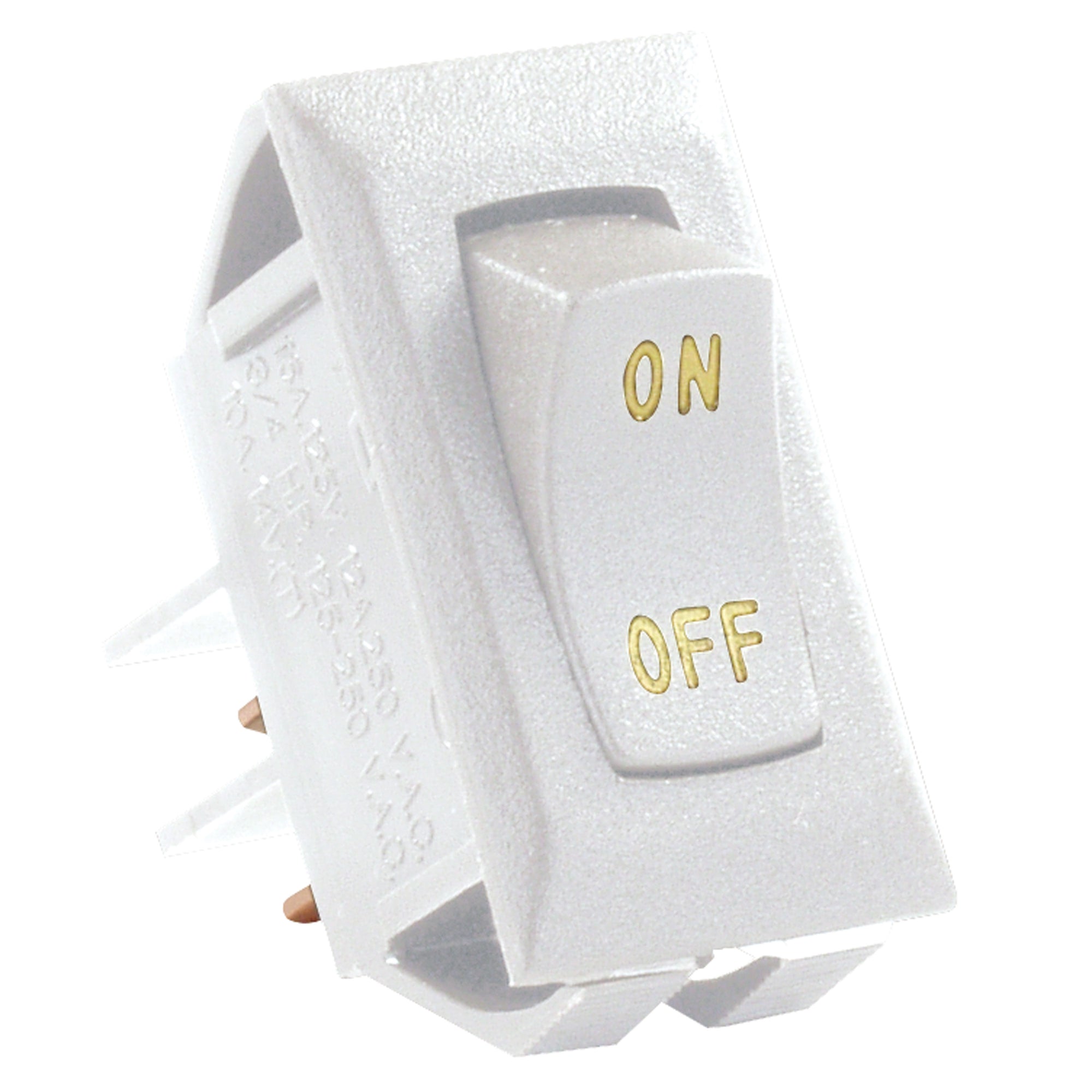 JR Products 12581-5 Labeled On/Off Switches, Pack of 5 - White