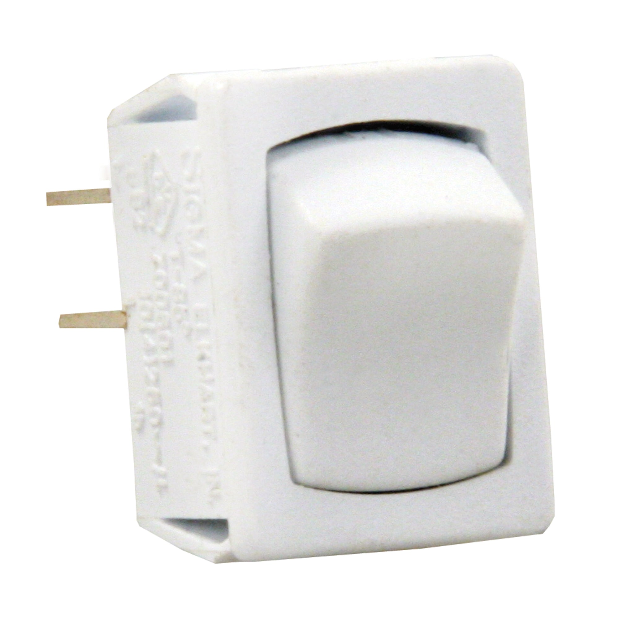 JR Products Mini On/Off Switches - White/White, 1 Pack