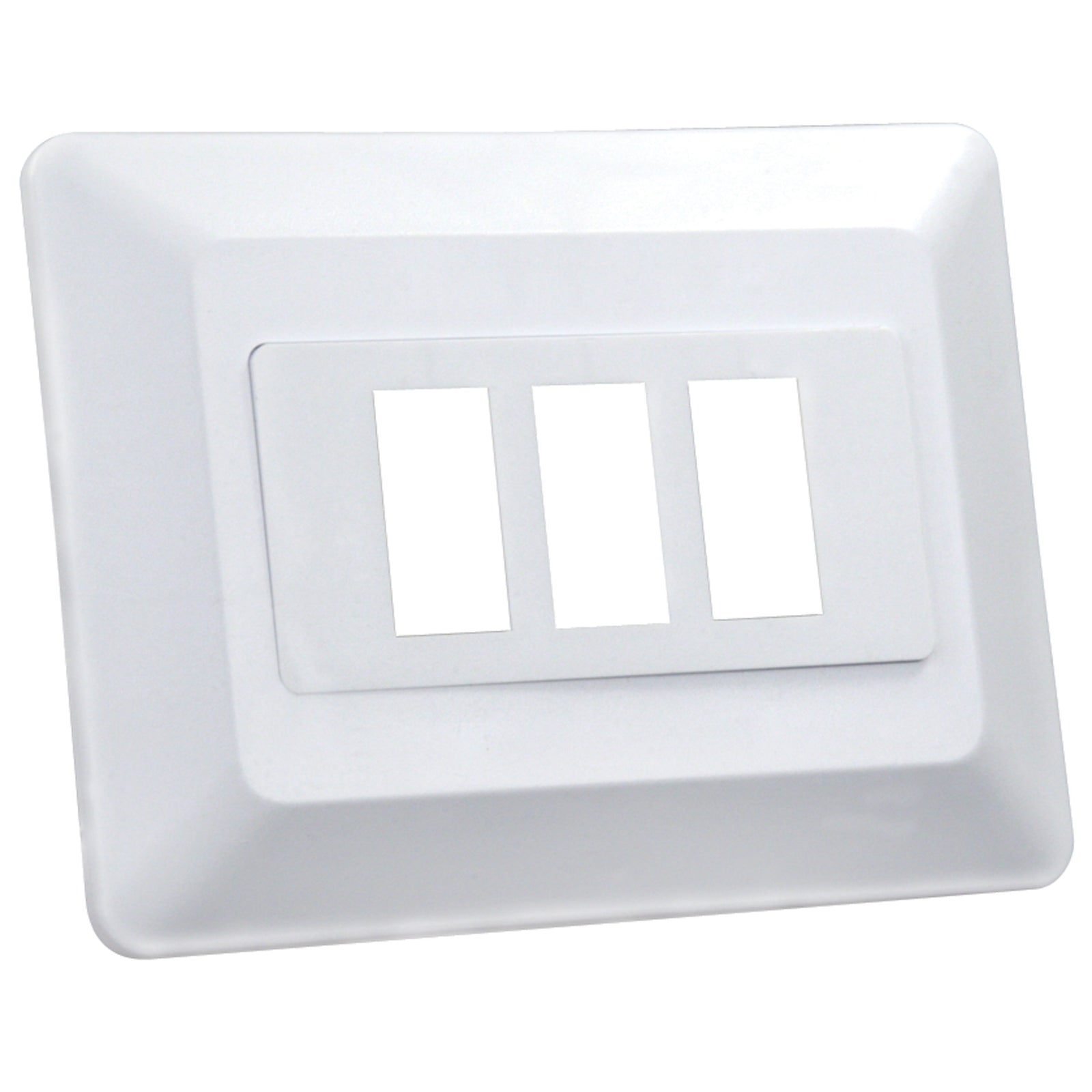 JR Products 13625 Switch Base and Face Plate - Triple