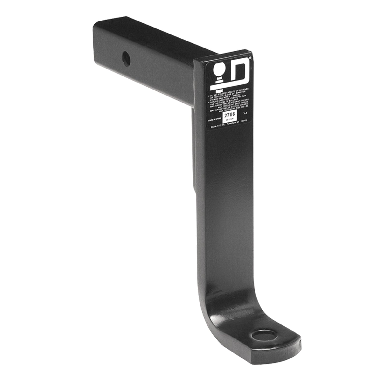 Reese 2706 Draw-Tite Class III Trailer Hitch Ball Mount - 9" X 11", 5000 Lbs. Or 9" X 9-34", 3,500 Lbs.