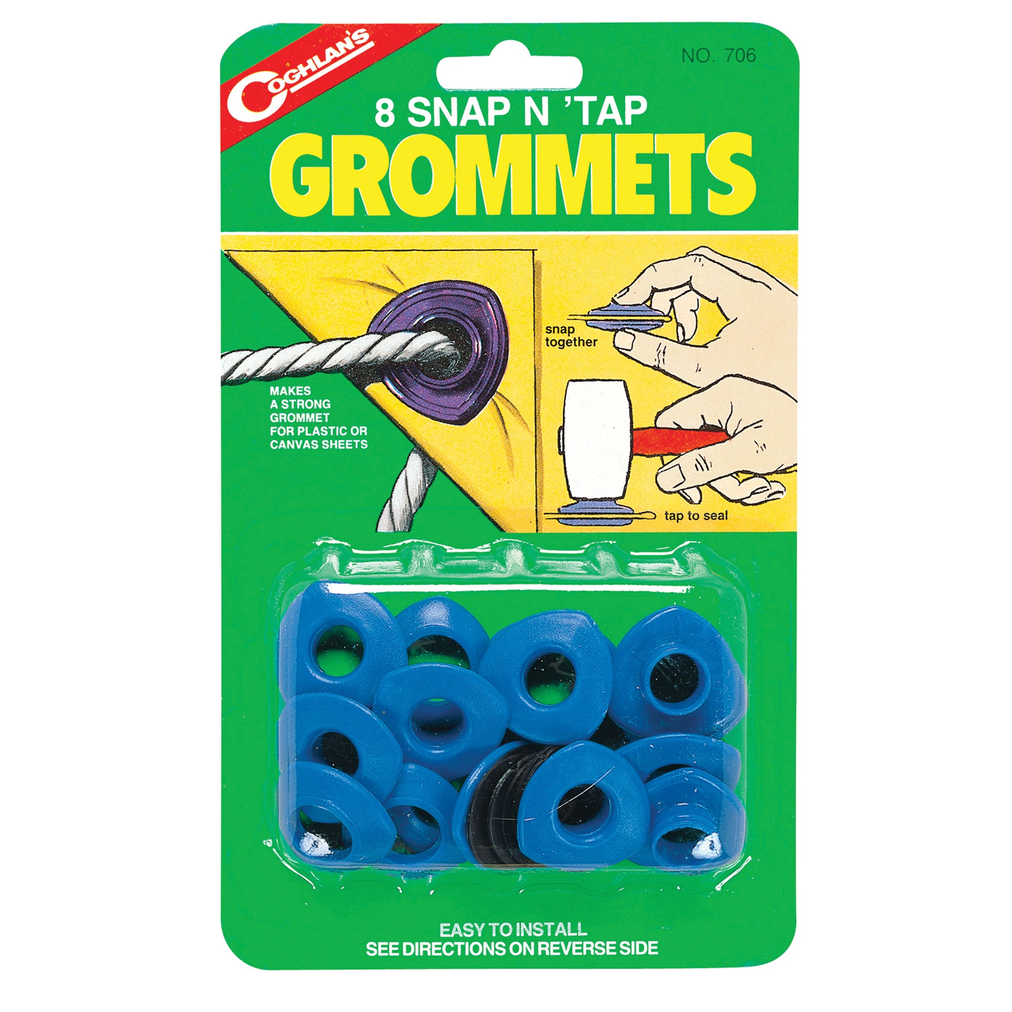 Coghlan's 706 Snap 'n Tap Grommets - 8-Pack