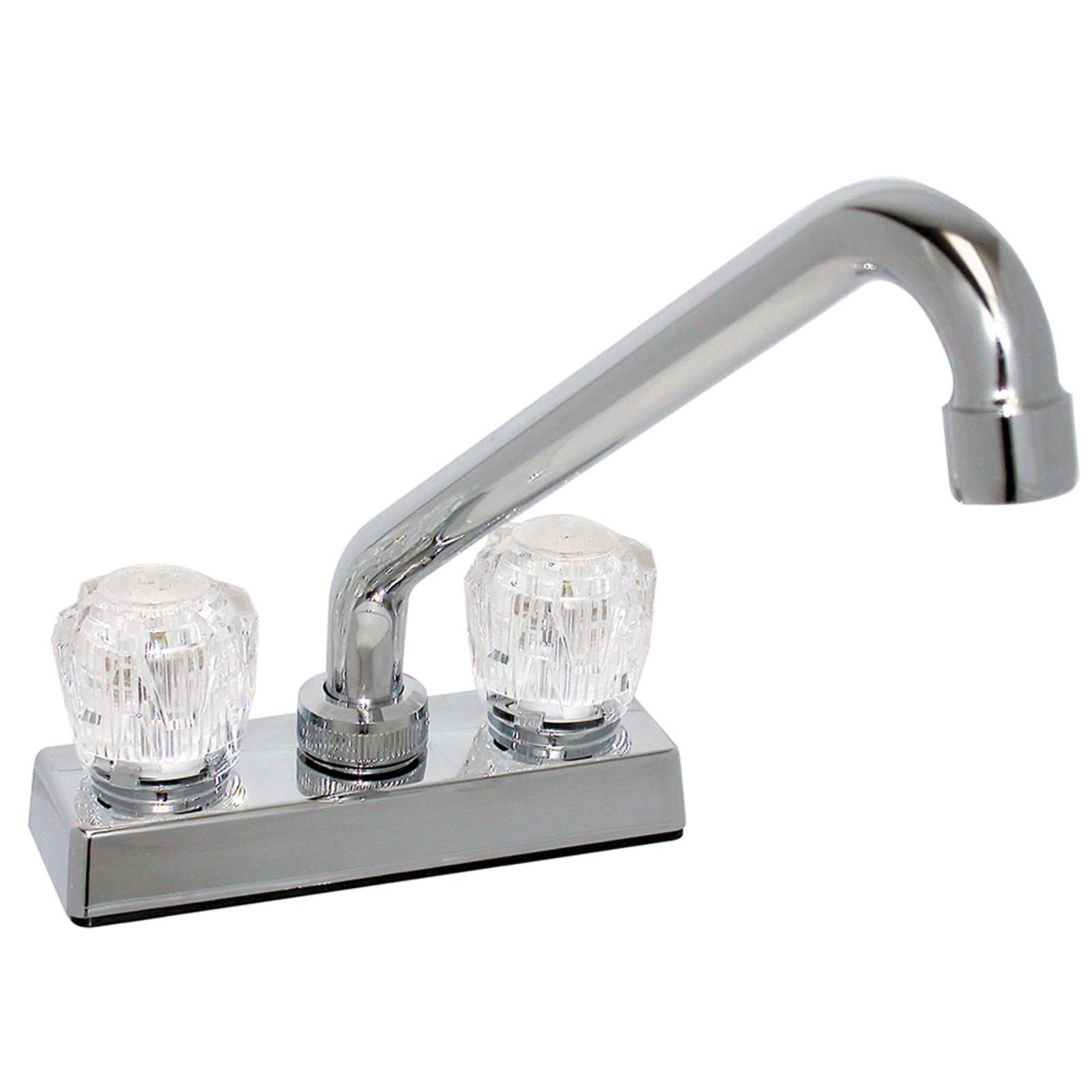 Phoenix Faucets PF211304 Dual Handle 4" Bar Deck Faucet - 8" Hi-Rise Tubular Spout, Acrylic