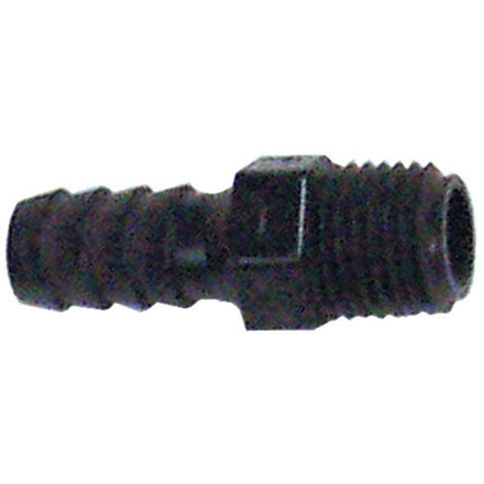 Midland Metal 33-016B Polyethylene Male Pipe x Barb Union - 3/8 in. x 1/2 in.