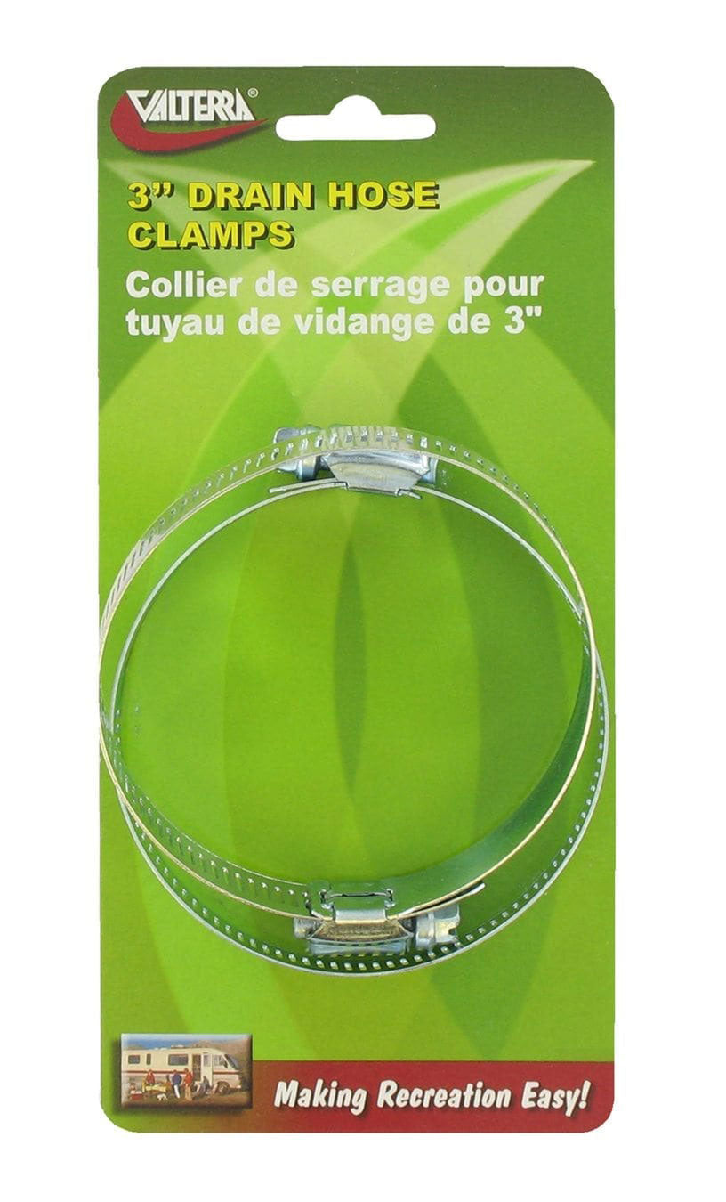 Valterra H03-0058 Galvanized Steel Hose Clamp #48 - 2-1/2" x 3-1/2", 10 Pack