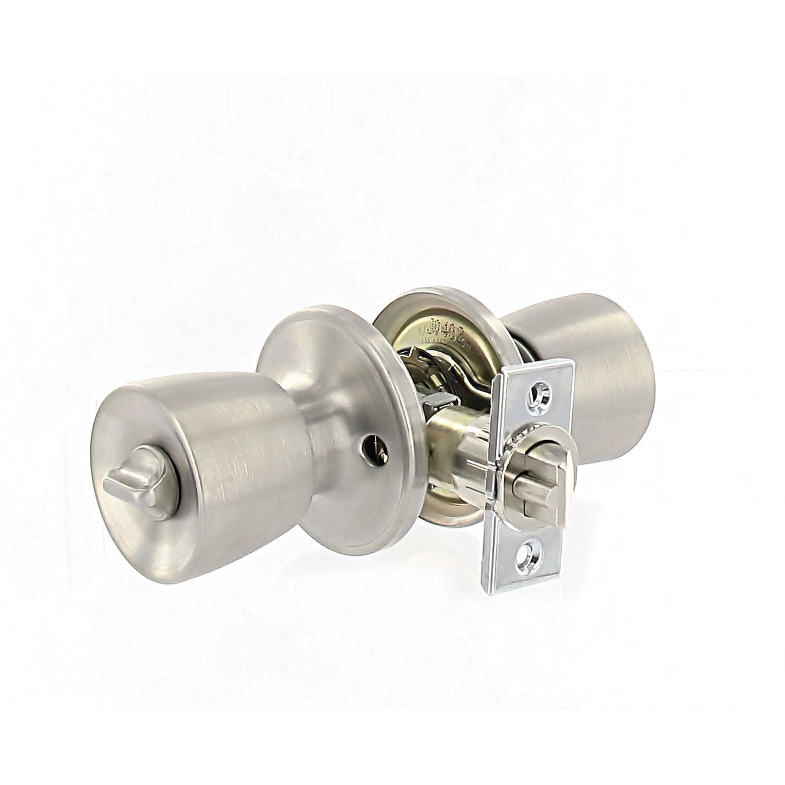 Valterra L32CS010 Stainless Steel Mobile Home Entrance Lock - Knob x Knob
