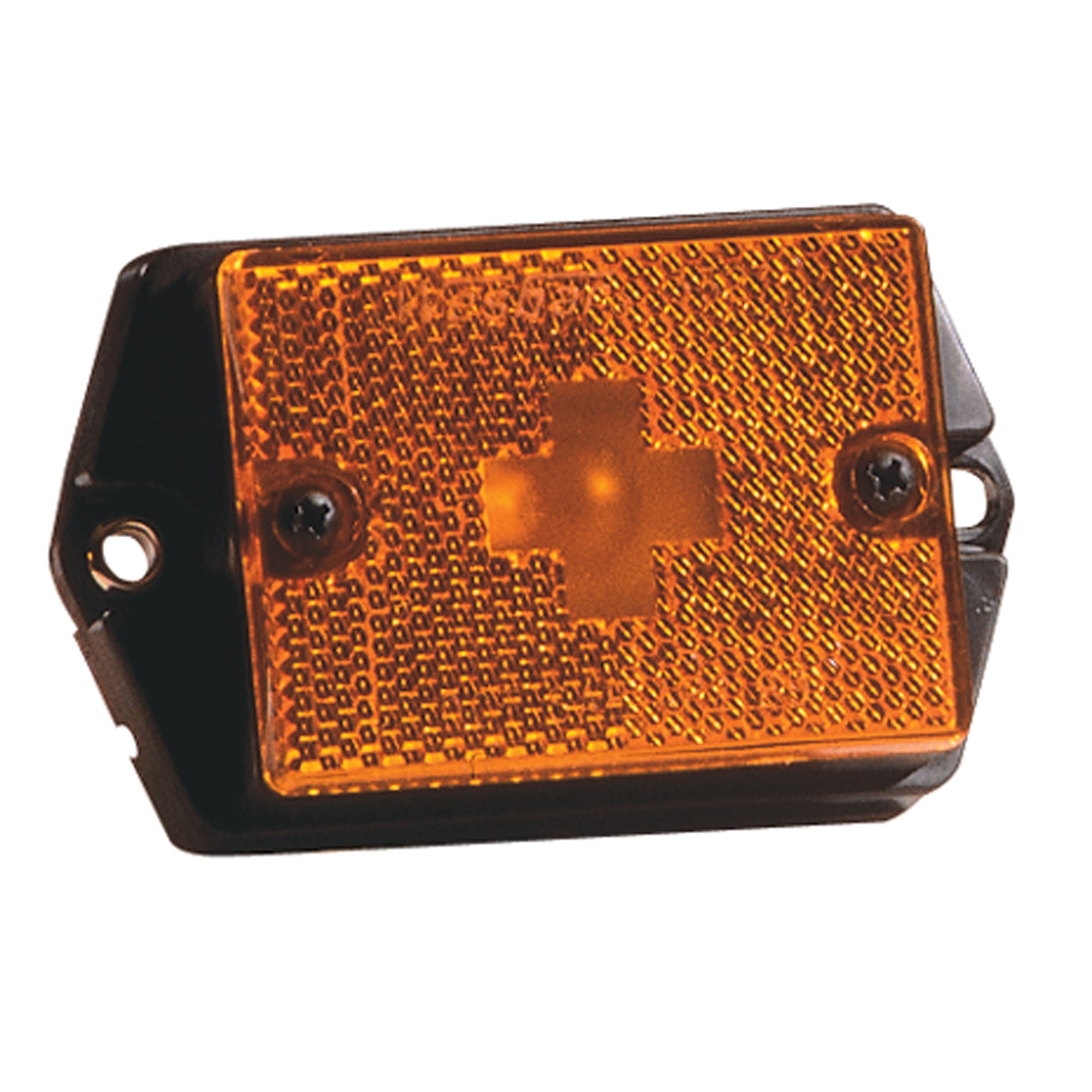 Wesbar 203131 Clearance/Side Marker Lights With Reflex Lens - Ear Mount, Amber