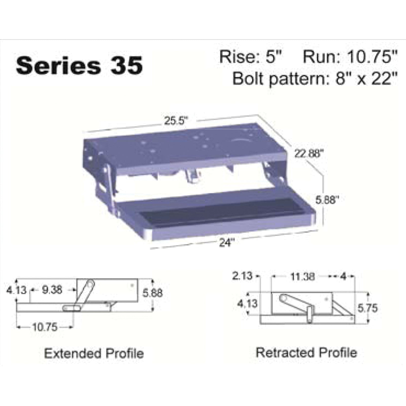 Lippert 3691461 Kwikee 35 Series Single Step