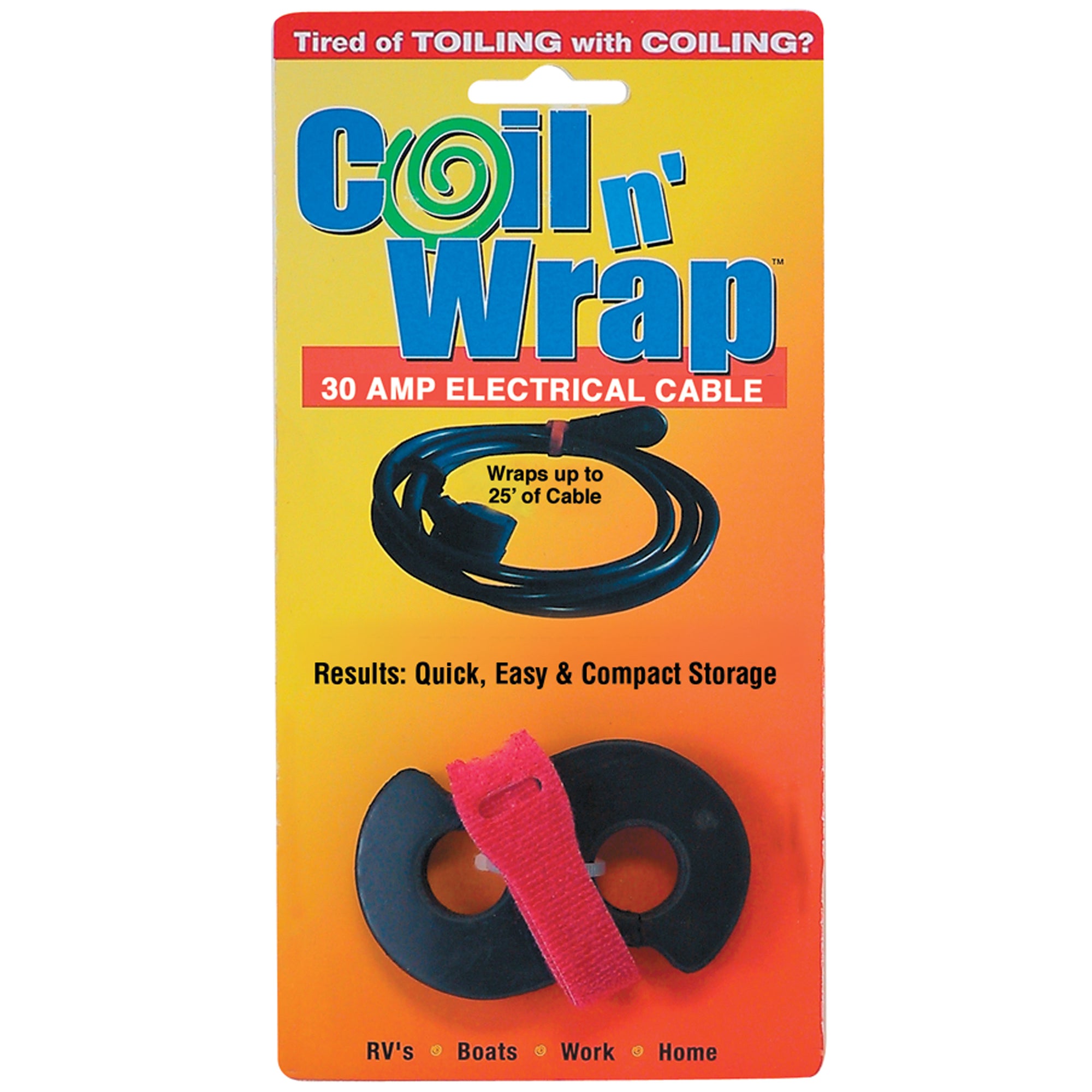 AP Products 006-4 Coil n' Wrap for Extension Cords - Fits 30 Gauge Cord