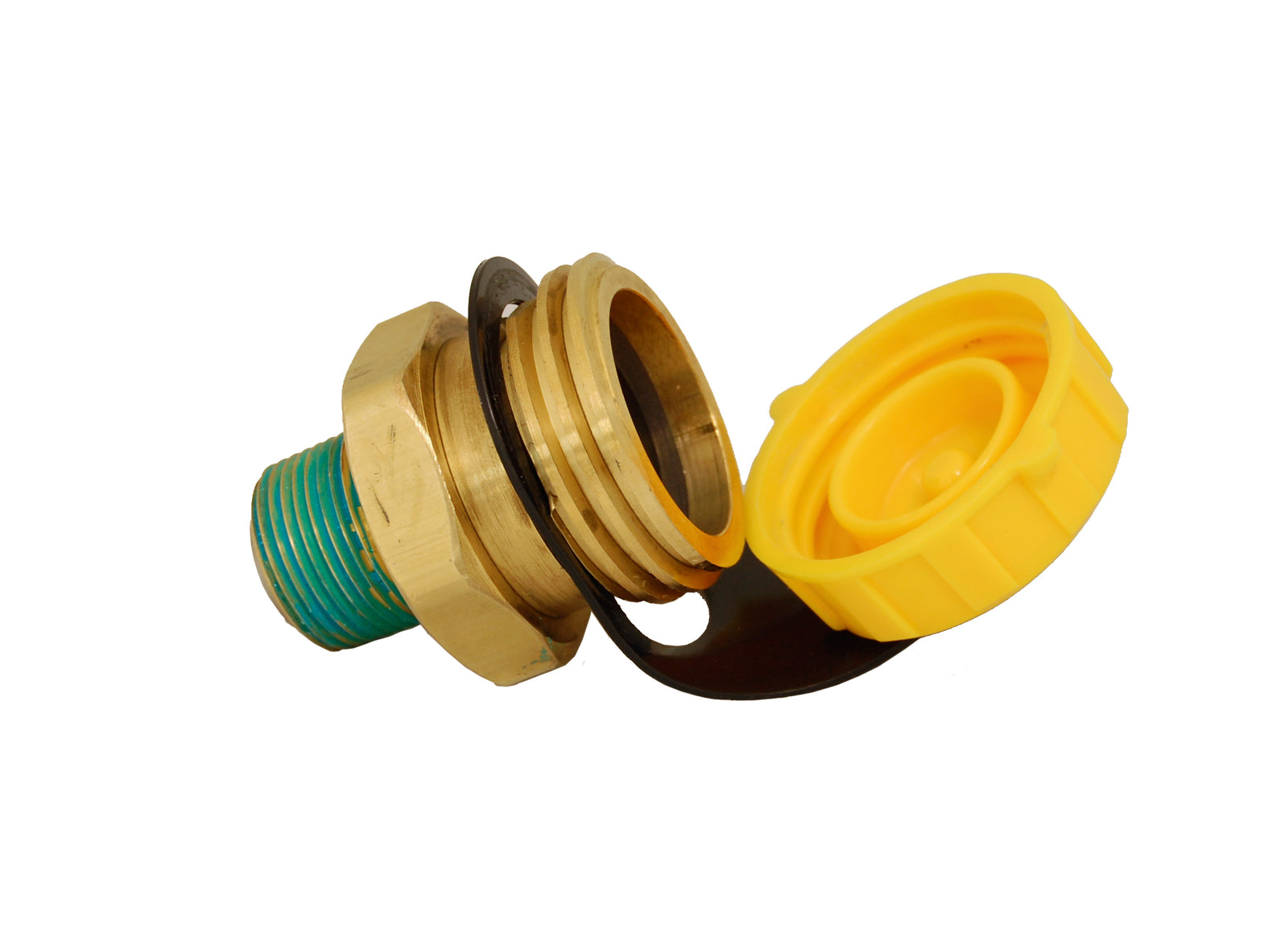 Marshall Excelsior ME601-6 Double Check Fill Valve with Cap and Lanyard - 1.75" M. Acme x 0.75" MNPT