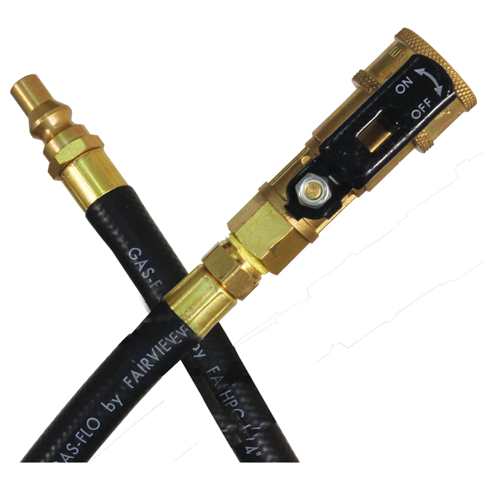 JR Products 07-31235 1/4" LP OEM Appliance Hose - 144", 1/4" Male QD x 1/4" QD Coupler