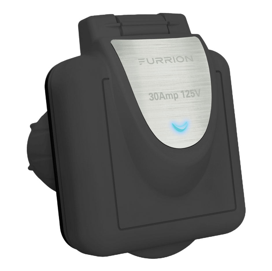 Lippert 2021123559 Furrion Square Powersmart Inlet - 30A, 125/250V, Black #F30ITS-BS-OEM