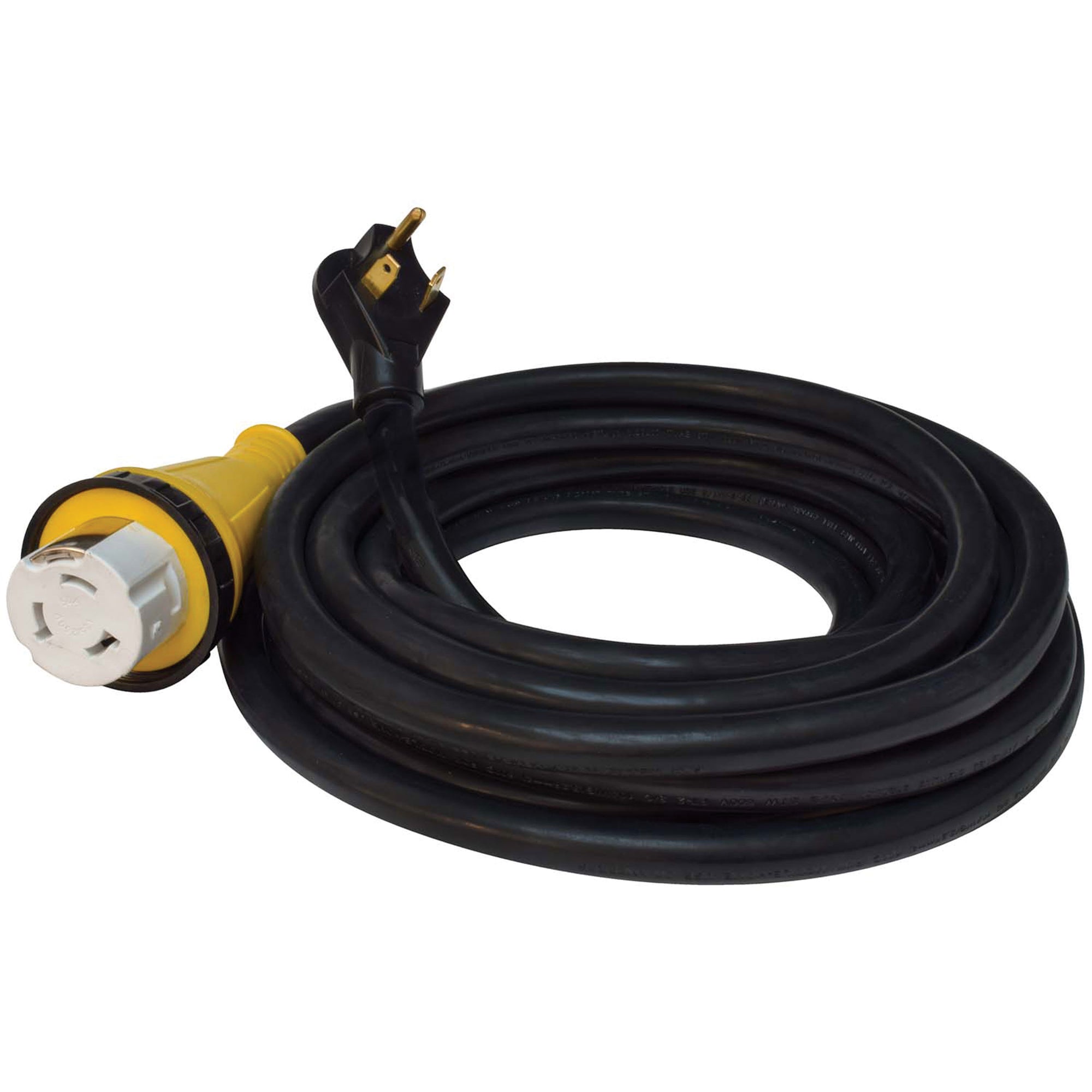 Valterra A10-3050EDBK Mighty Cord Detachable 25" Adapter Cord - 30AM to 50AF, Black