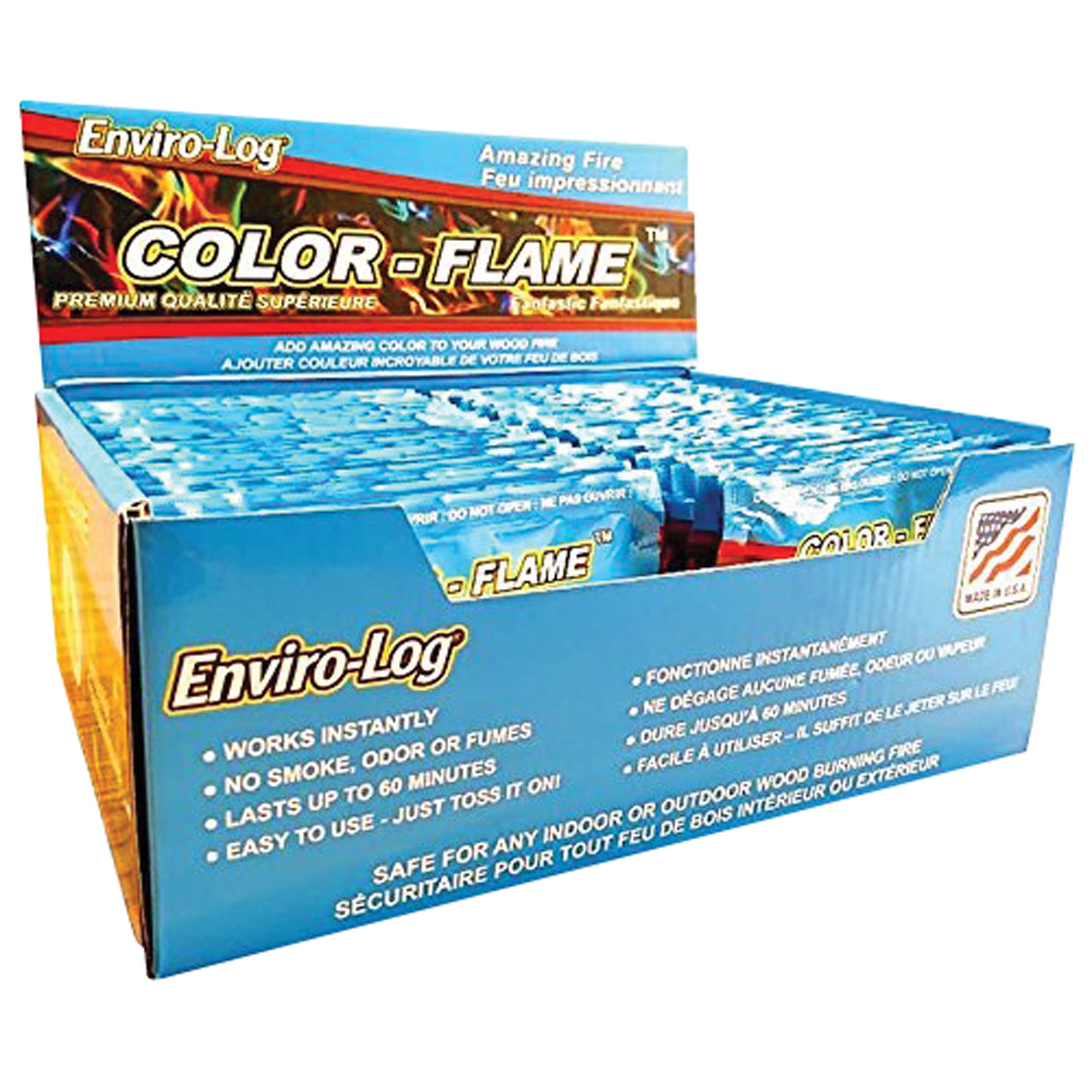 Outdoors Unlimited CFS5800-48 Enviro-Log Color Flame Wood Fire Additive - 48-Pack