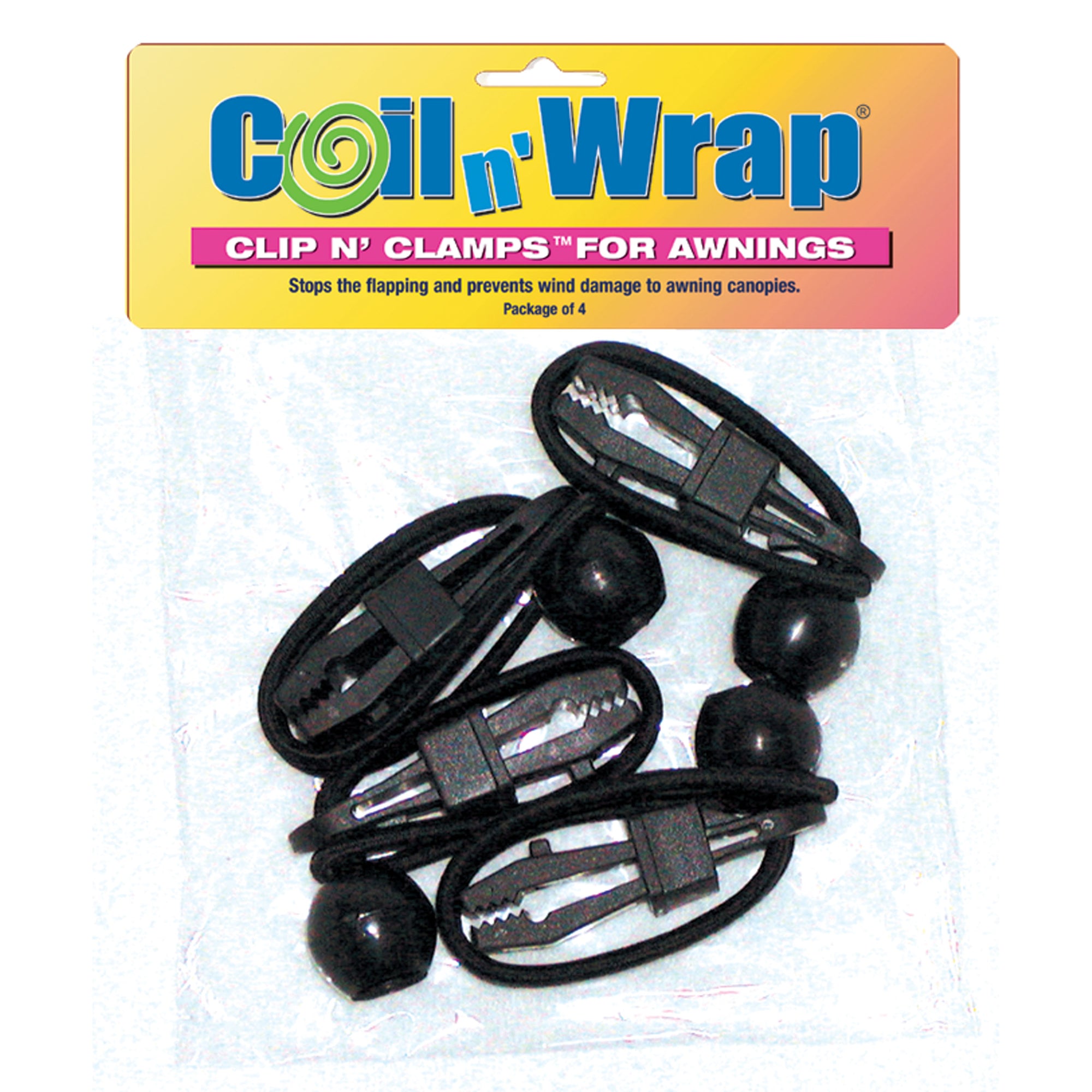 AP Products 006-21 Coil n' Wrap Clip n' Clamps for Awnings - Pack of 4