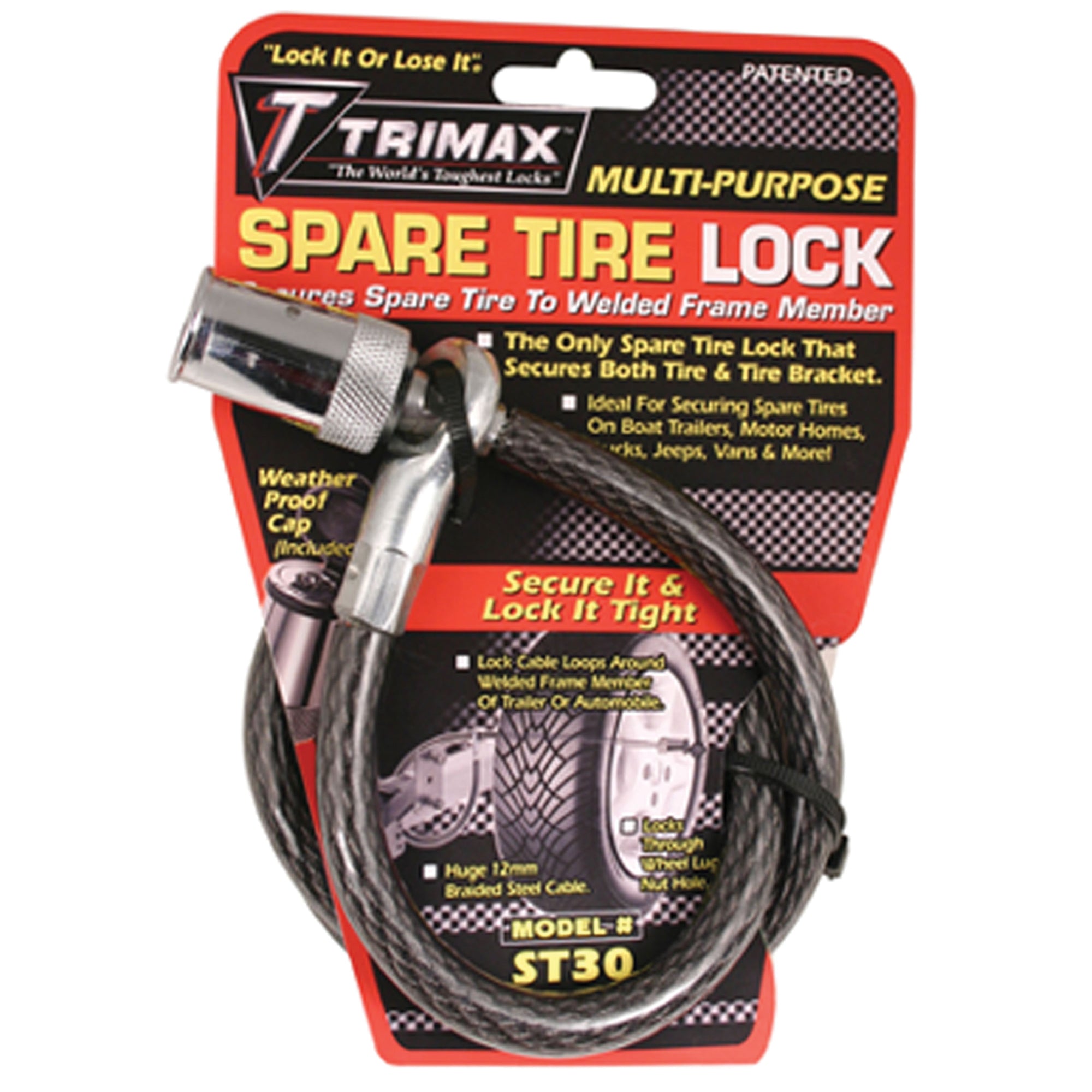 Trimax ST30 Trimax Spare Tire Cable Lock