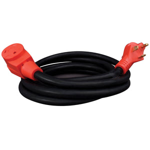 Valterra A10-3050EH Mighty Cord 30 Amp Extension Cord with Handle - 50', Red