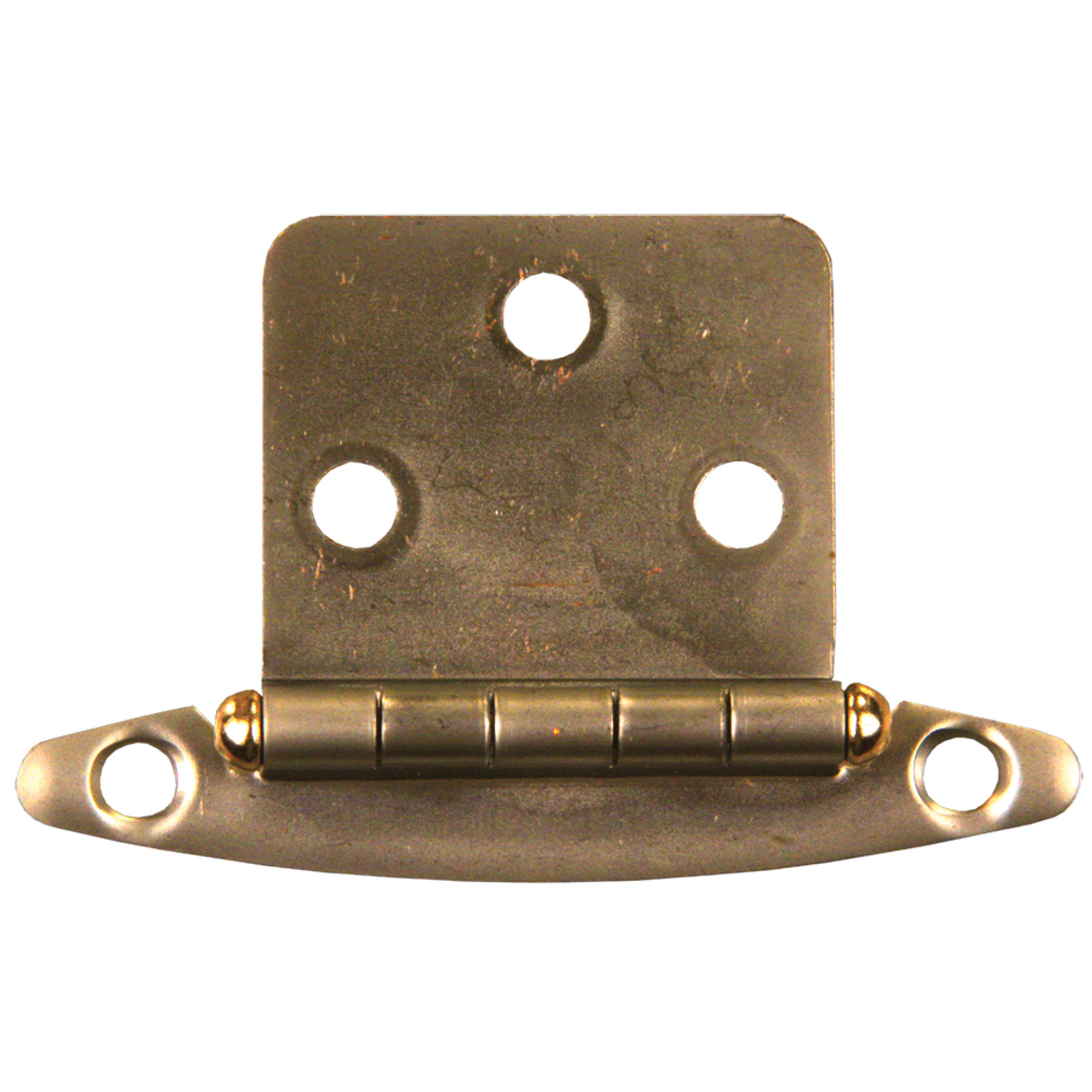 JR Products 70605 Free Swing Flush Mount Hinge - Antique Brass