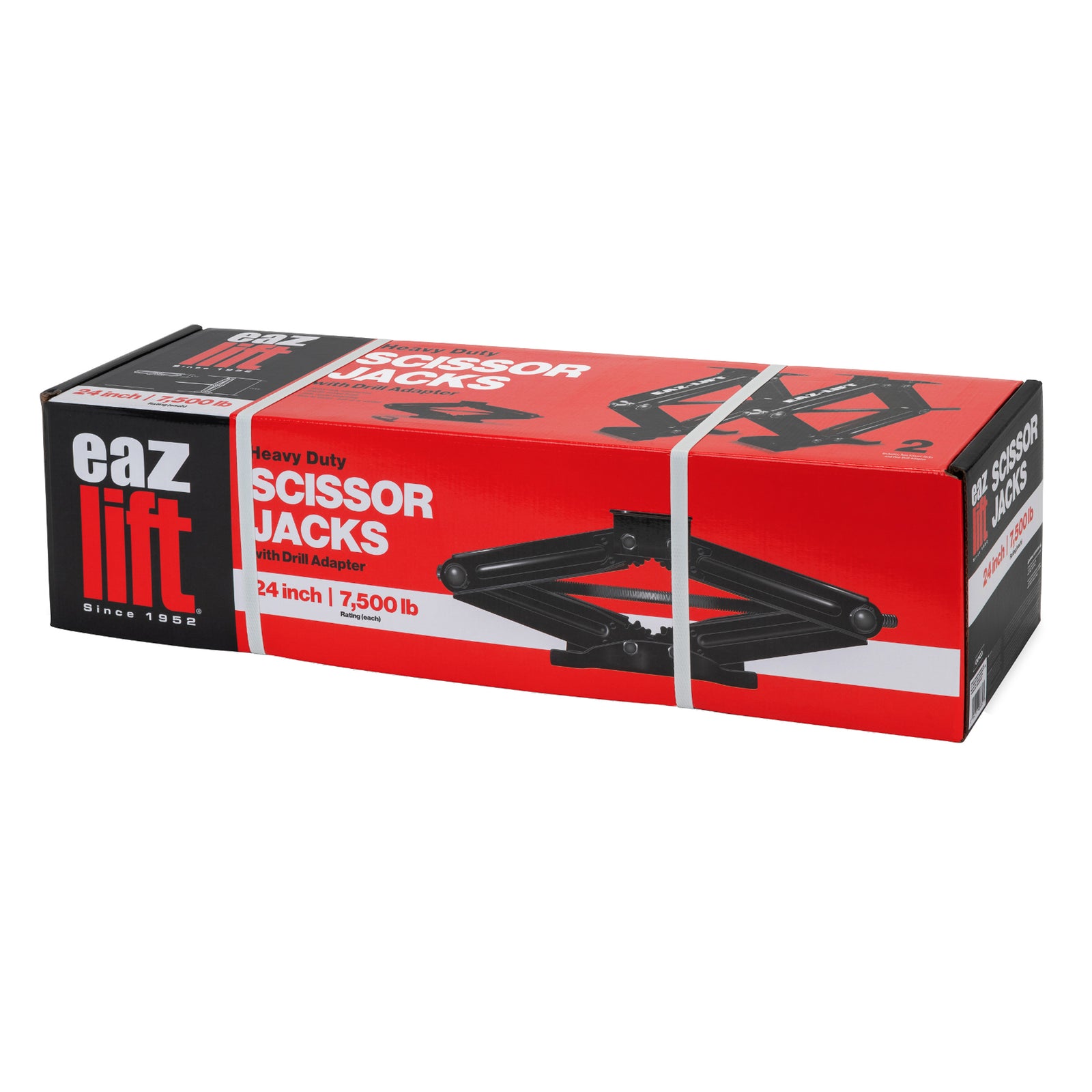 Camco 48830 Eaz-Lift Olympian 24" Scissor Jack - 7500 lbs., Pack of 2