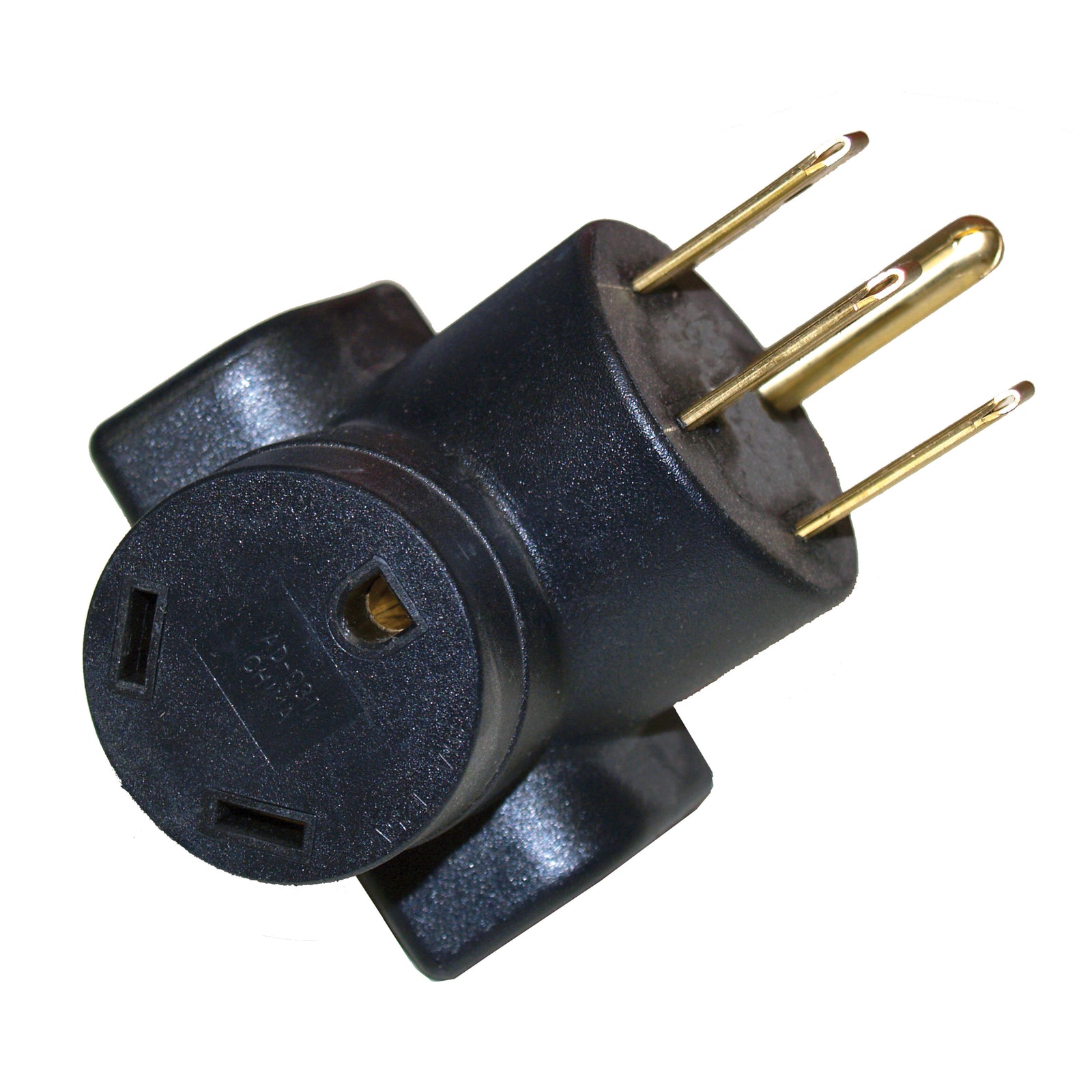 Voltec 16-00583 Heavy Duty 90° Molded Adapter - 30A F - 50A M