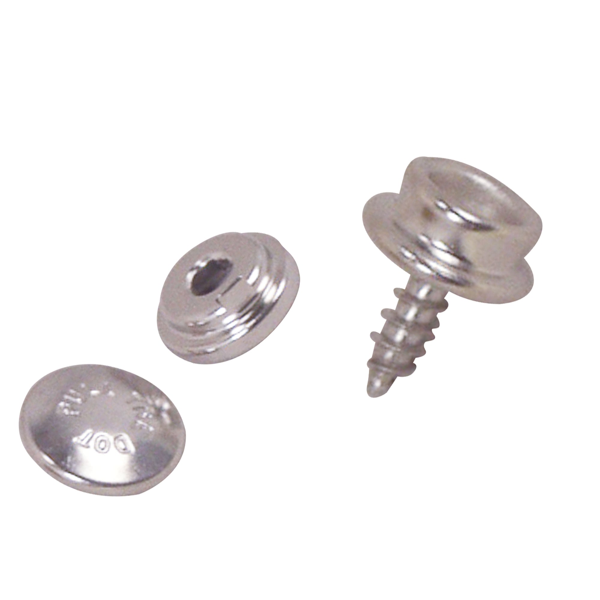 Taylor Made 16402 "One-Way" Snaps on Wood Screw - Male, Pack of 4
