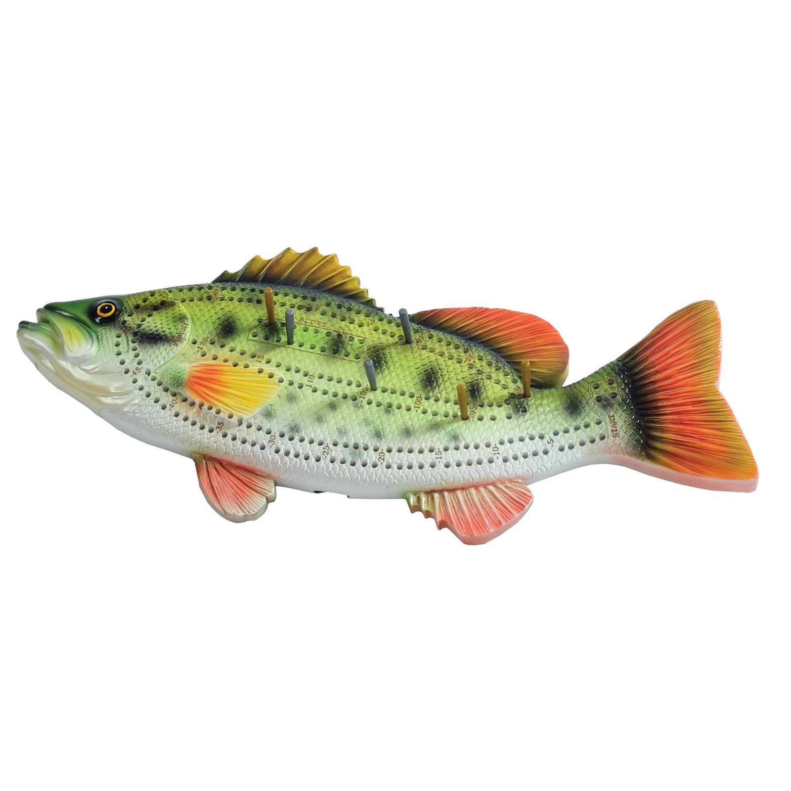 Outside Inside 99889 Largemouth Bass Cribbage Board