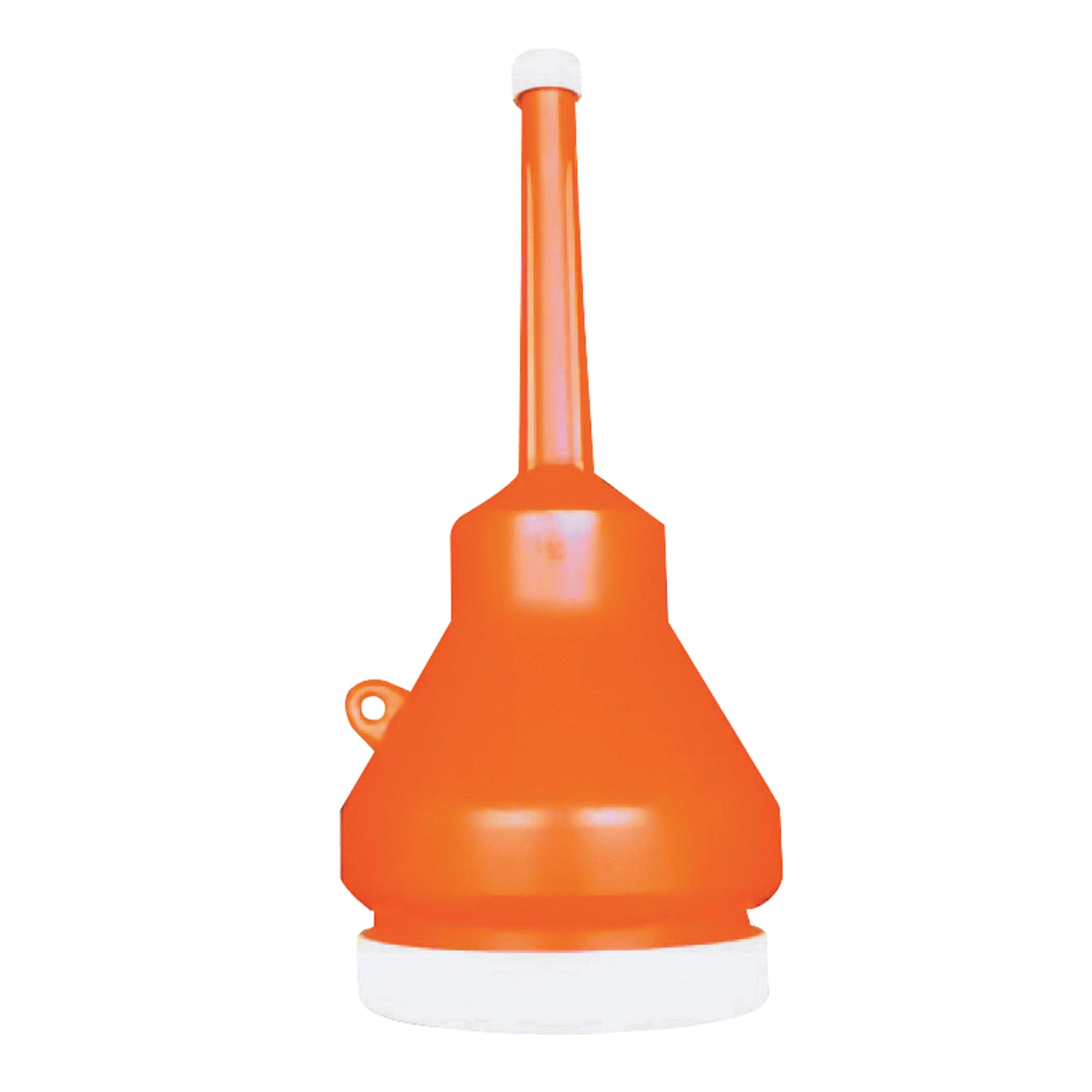 WirthCo 32105 Double Capped Funnel - 1 Pint, Orange