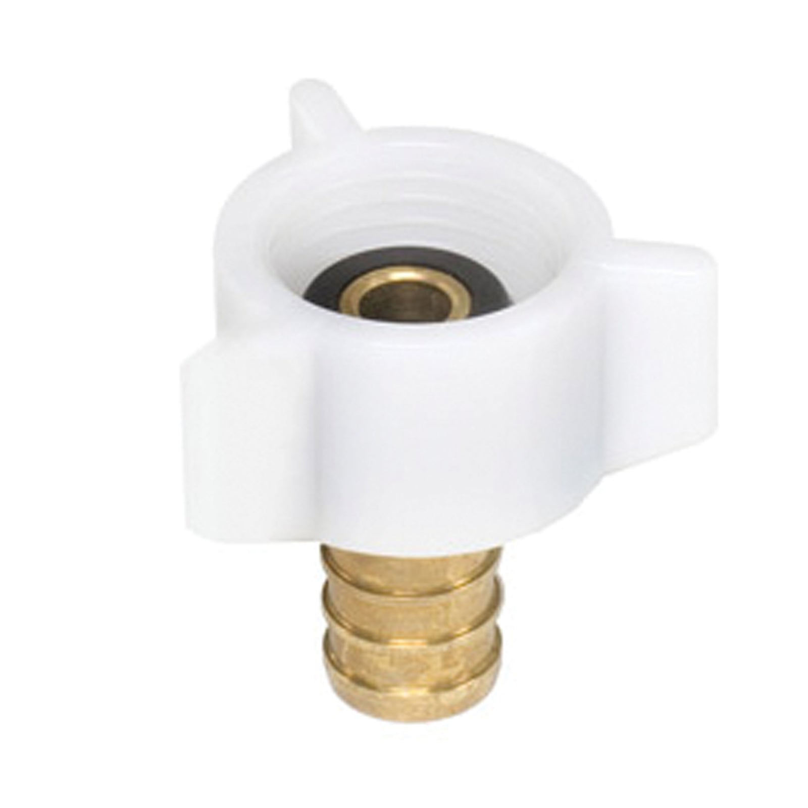 Flair-It 51177 Brass Swivel Adapter - 1/2" x 1/2" FPT SWV, Plastic Nut