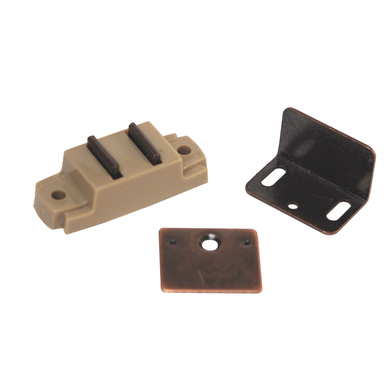 RV Designer H210 Magnetic Catch - Flat and Right Angled Plate