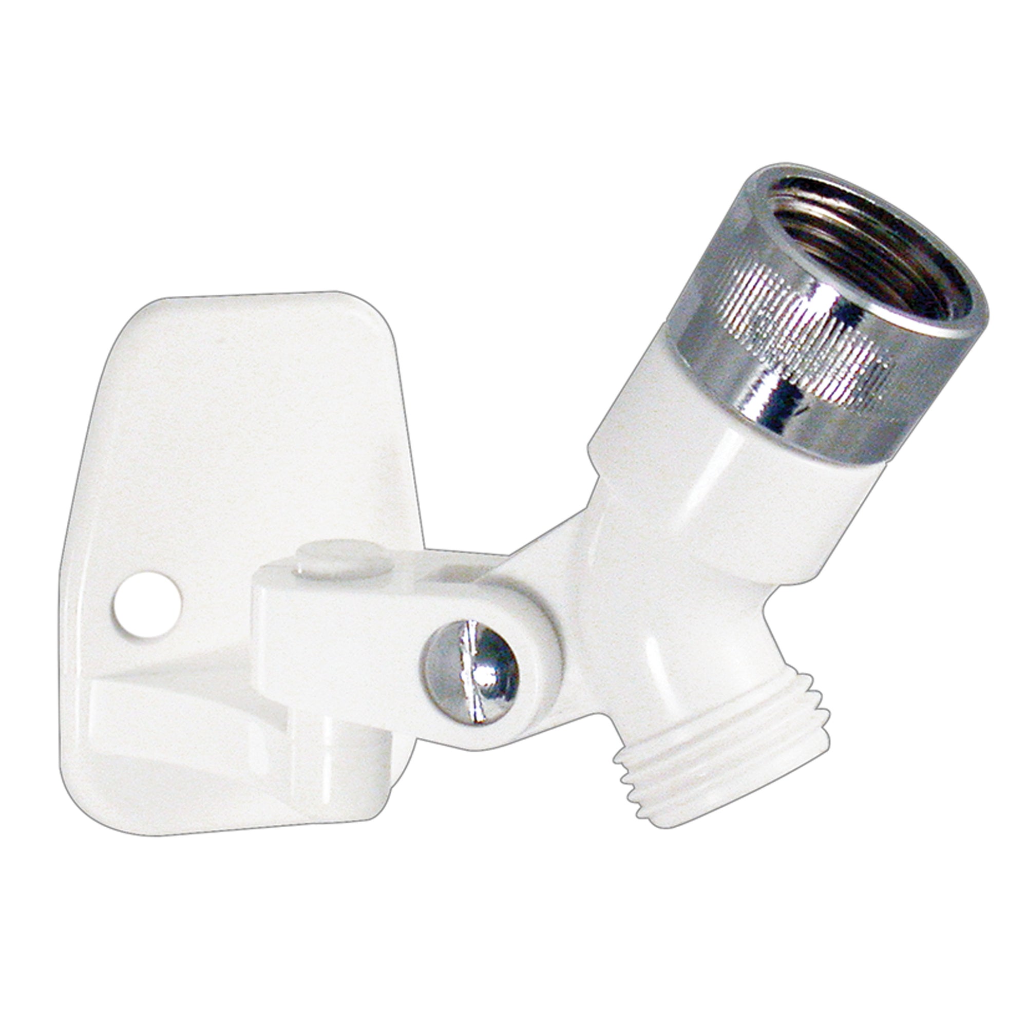 Phoenix Faucets by Valterra PF276003 Swivel Shower Connector and Wall Bracket for Handheld Shower - White