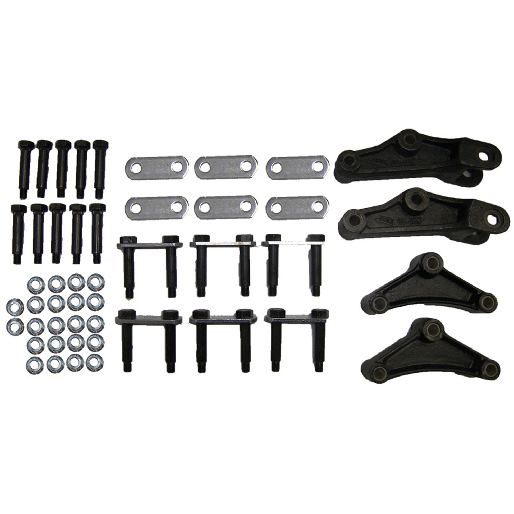 AP Products 014-121100 Tandem Axle Shackle Kit - Triple for 33" Axle Spacing EQ-104 & EQ-105