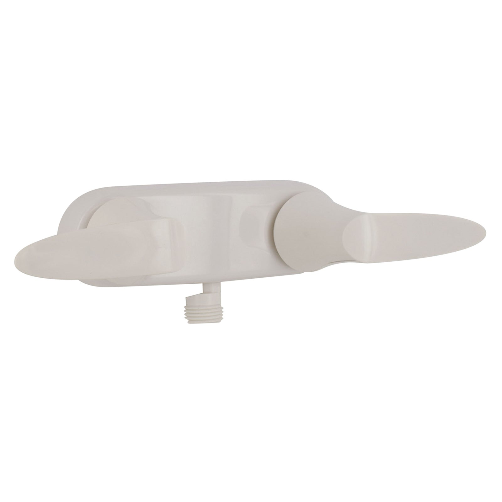 PF223203 Shower Valve 4" D-Spud White 2-Lever Handle