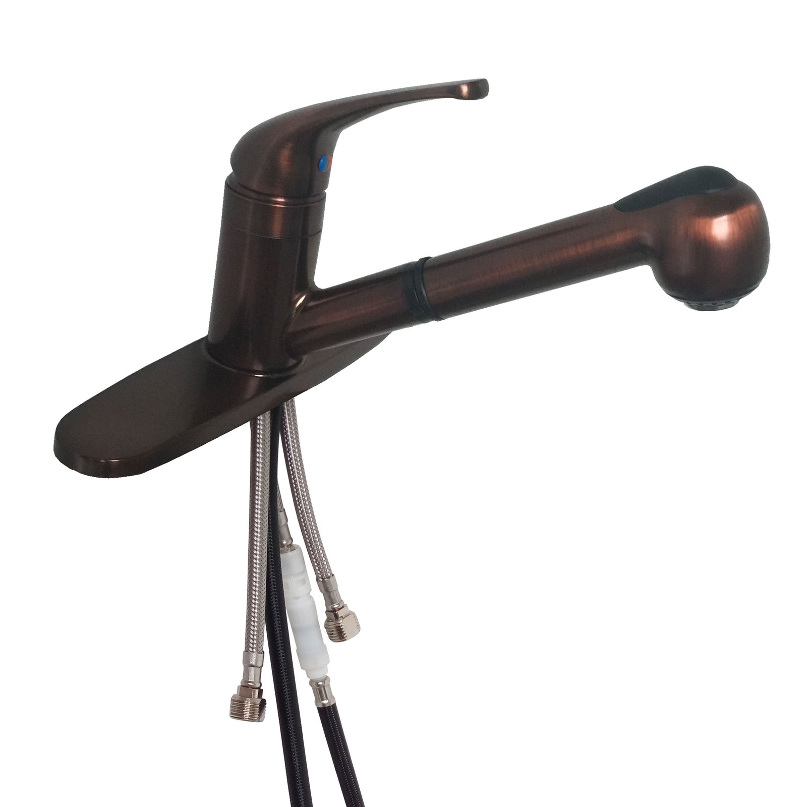 Empire Faucets SL1000ORB-A Single Handle Kitchen Faucet with Pull-Out Spray - Oil Rubbed Bronze