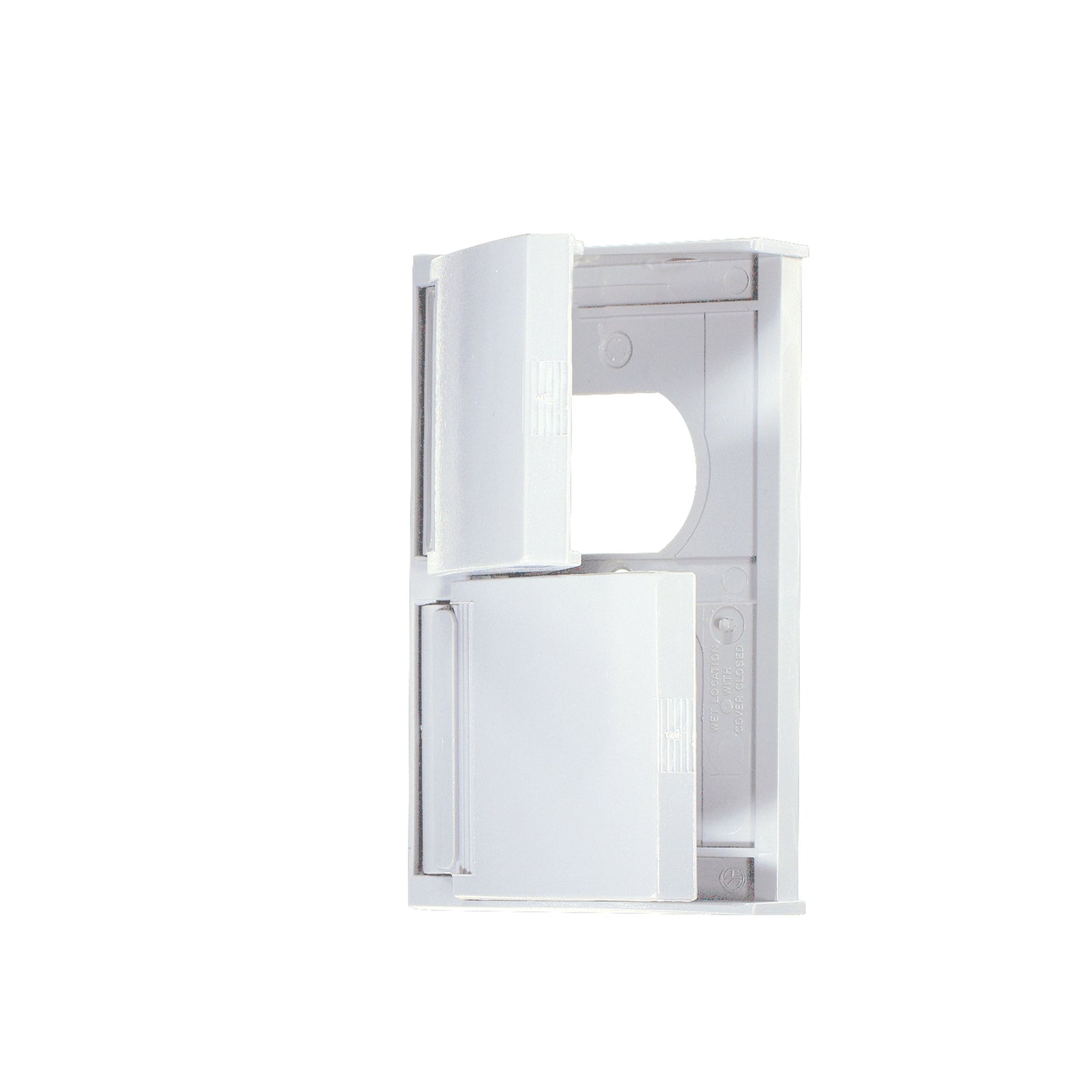 RV Designer E365 AC Weatherproof Dual Snap Cover-Plate Only - White