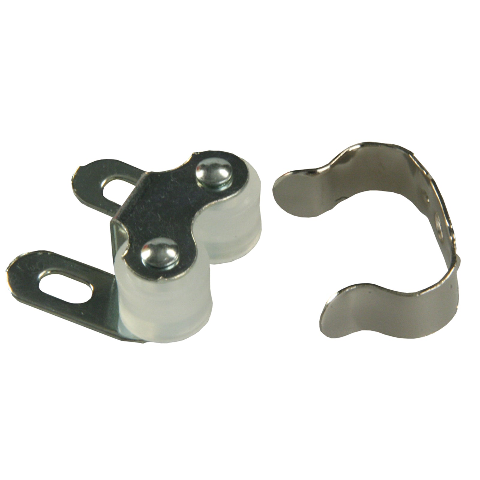 JR Products 70225 Double Roller Cabinet Catch with Clip