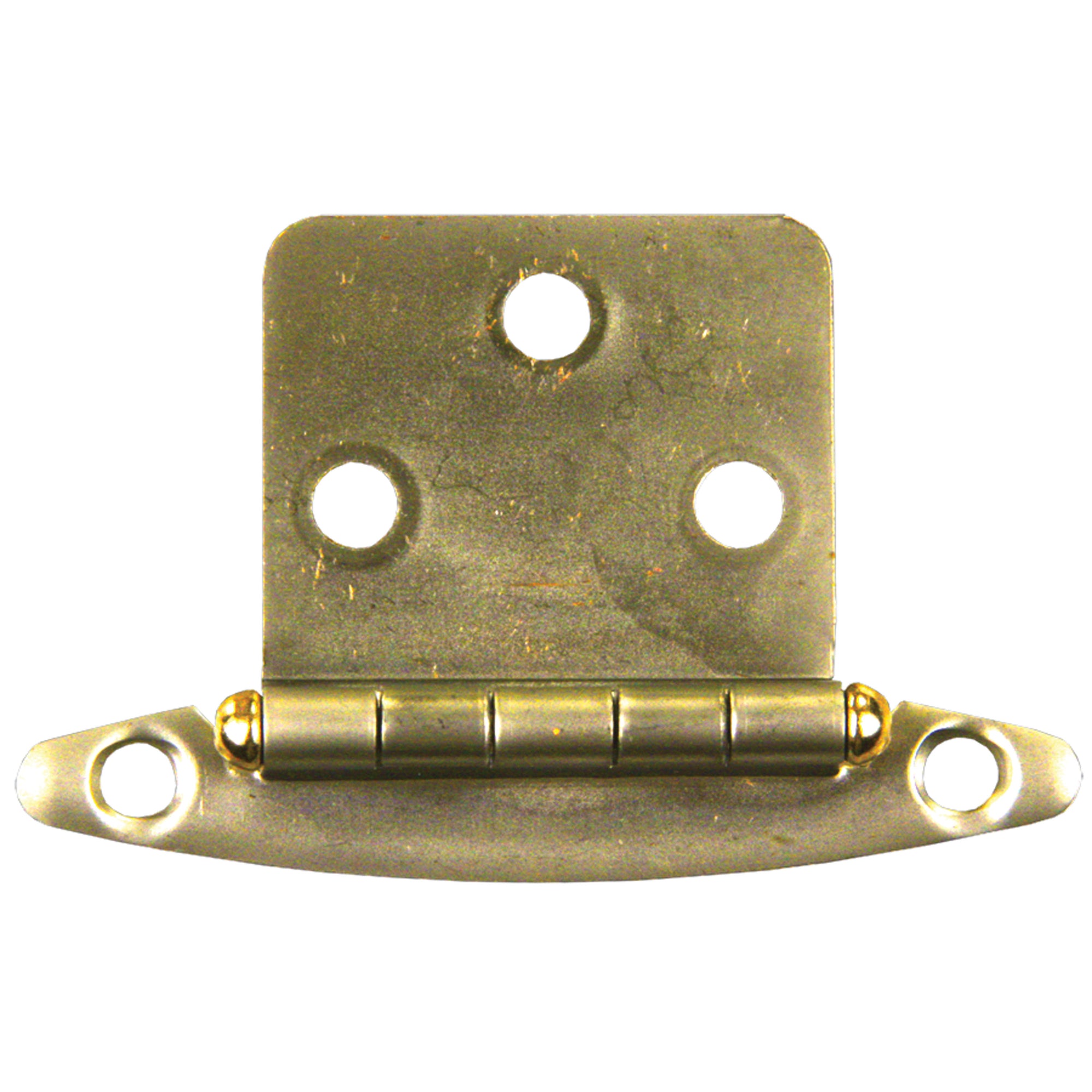 JR Products 70615 Free Swing Flush Mount Hinge - Brass