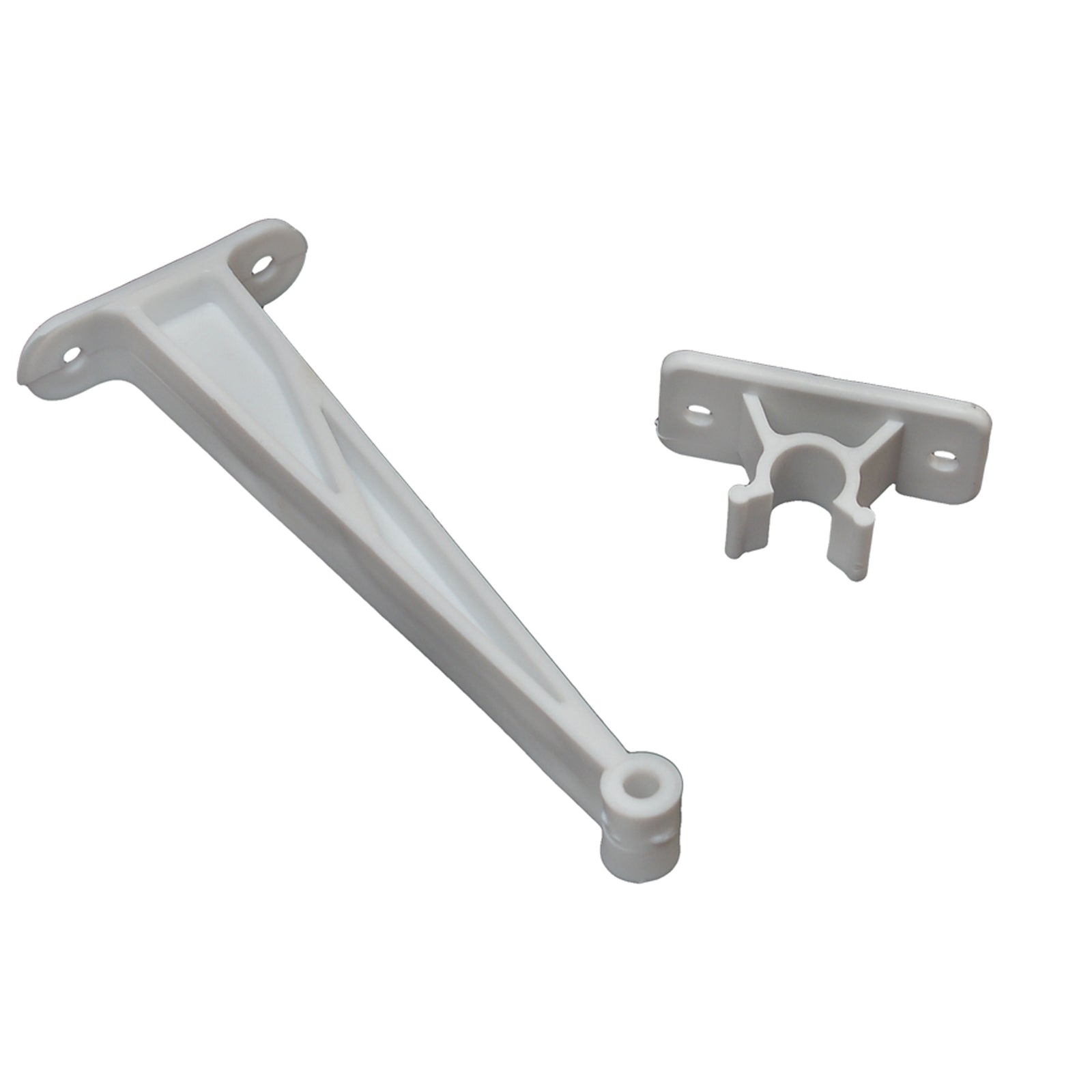 RV Designer E247 Plastic Clip-Style Entry Door Holder - White, 5.5"