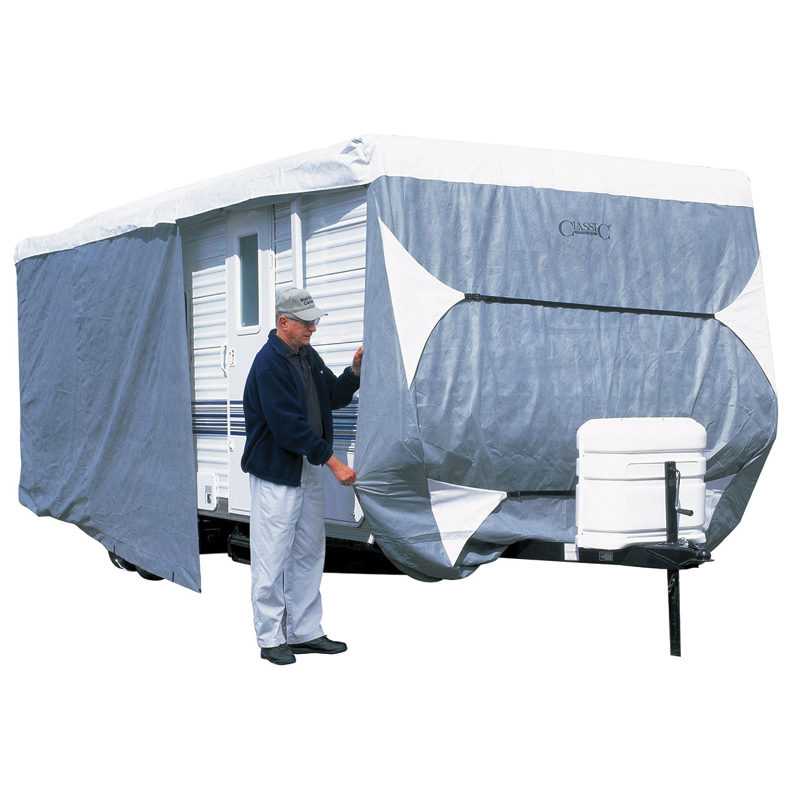 Classic Accessories 73163 Polypro 3 Deluxe Travel Trailer Cover - Up to 20'