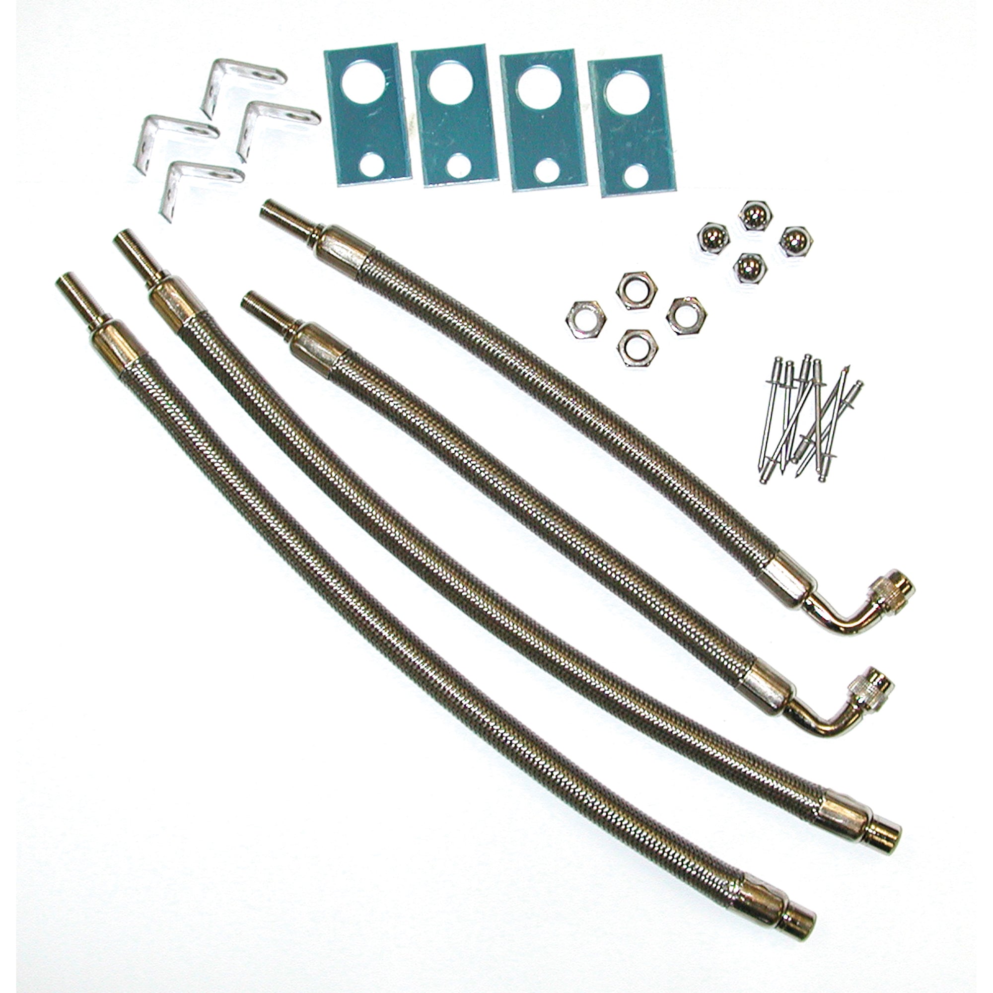 Wheel Masters 8001 AM4 Hose Extenders For 16"-19.5" Wheel Liners & Covers - 4 Hose Kit, Hand Hole Mount