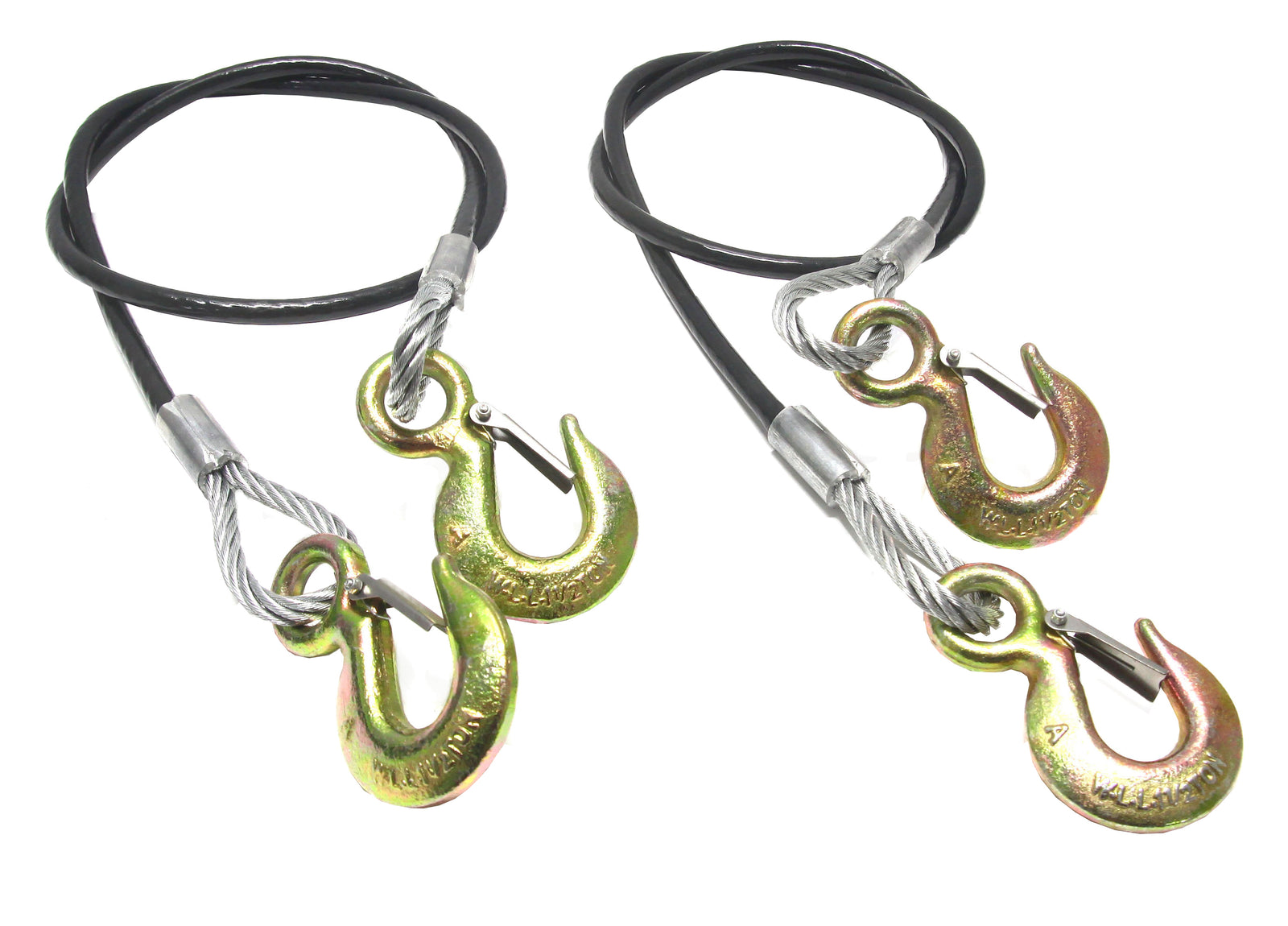 NSA 2002 5th Wheel Hitch Safety Cables - 22.5K lb. Rating, Pair